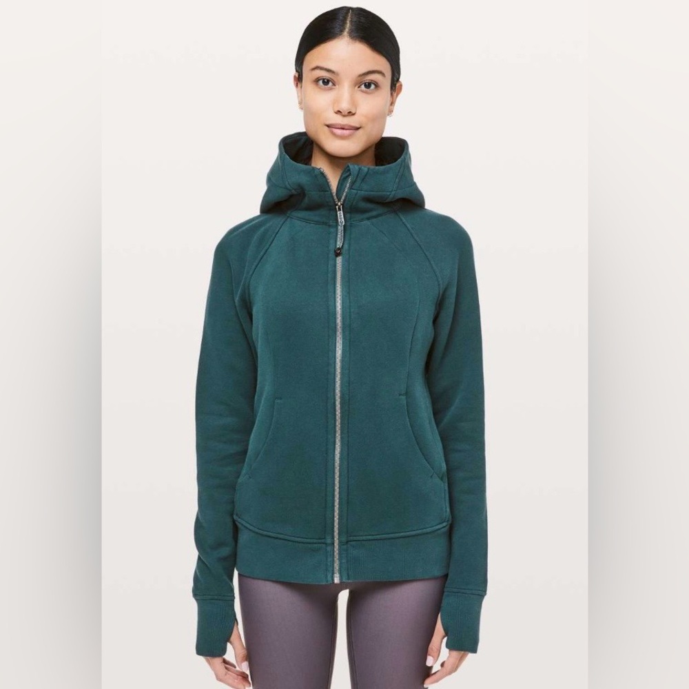 lululemon athletica Storm Teal Full-Zip Hooded Scuba